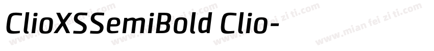 ClioXSSemiBold Clio字体转换